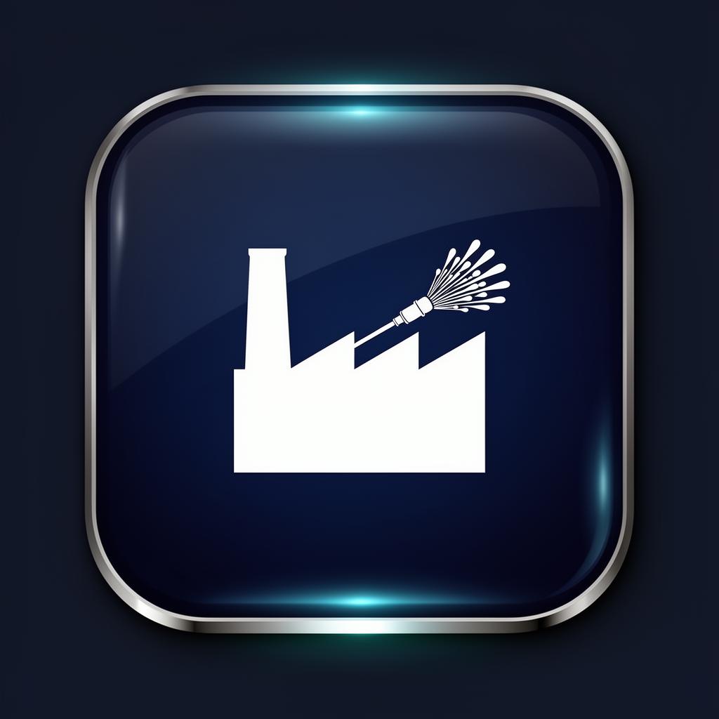 Industrial cleaning icon