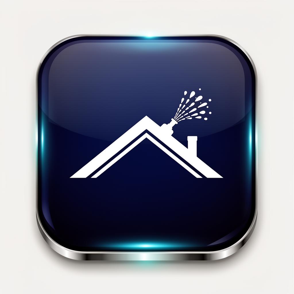 Roof cleaning icon